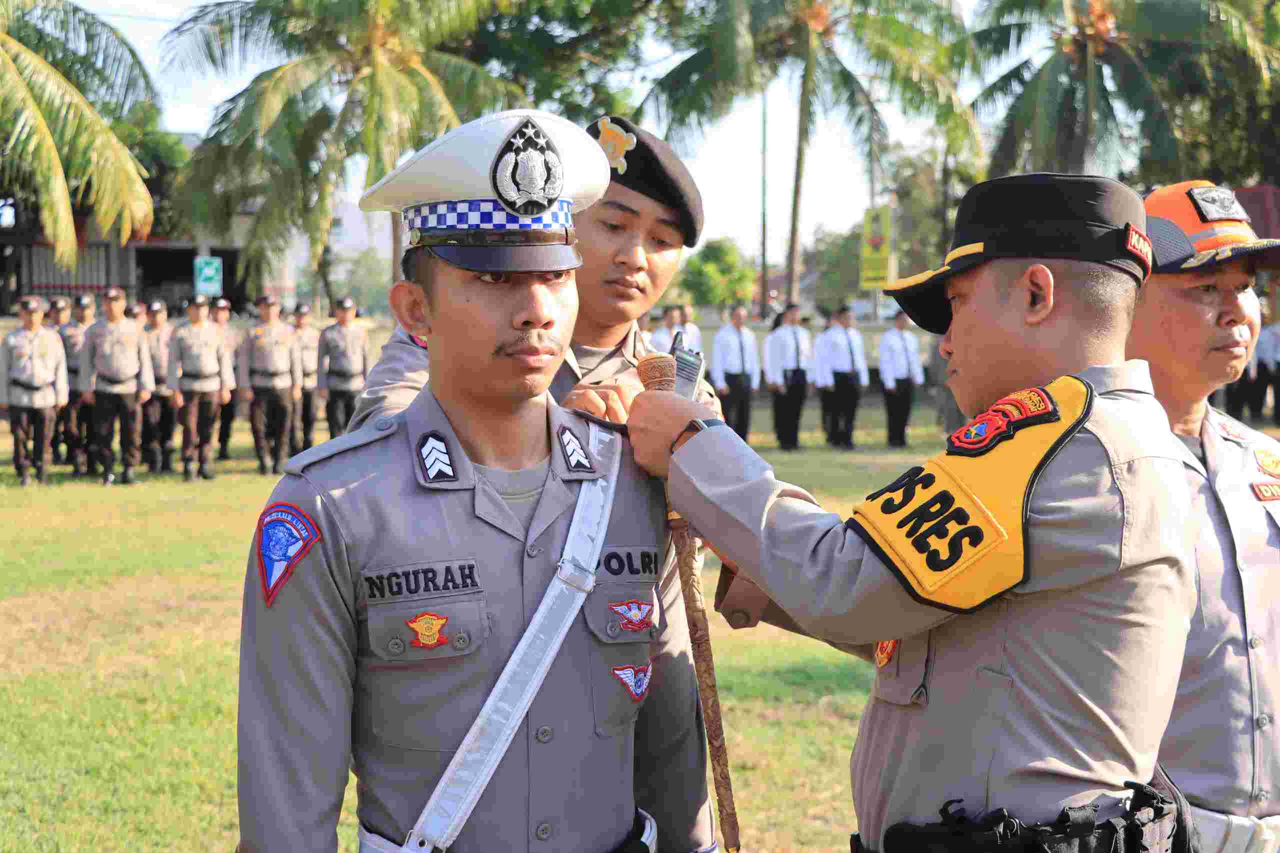 Apel Gelar Pasukan Operasi Zebra Rinjani 2024 di Polres Lombok Barat