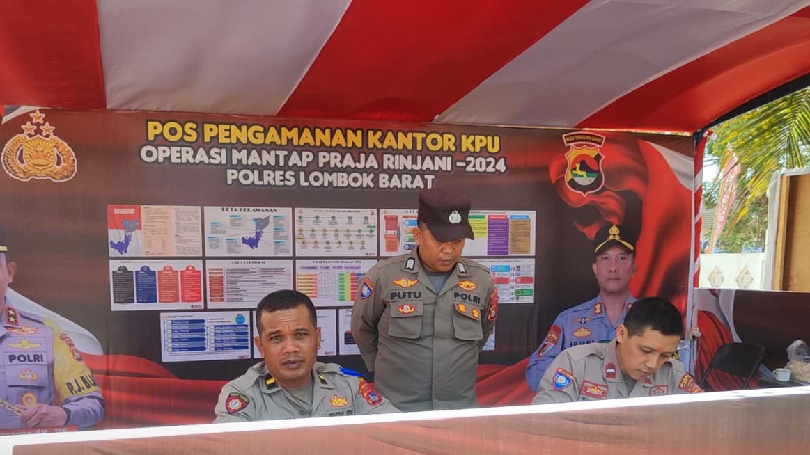 Polres Lombok Barat Siaga Amankan Kantor KPU Jelang Pemilu 2024