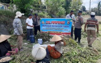 Polsek Labuapi Gelar Patroli Cegah Kebakaran Hutan Masyarakat Dilibatkan!